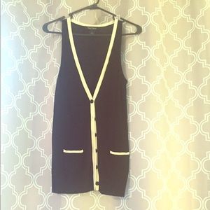 White House black market silk vest